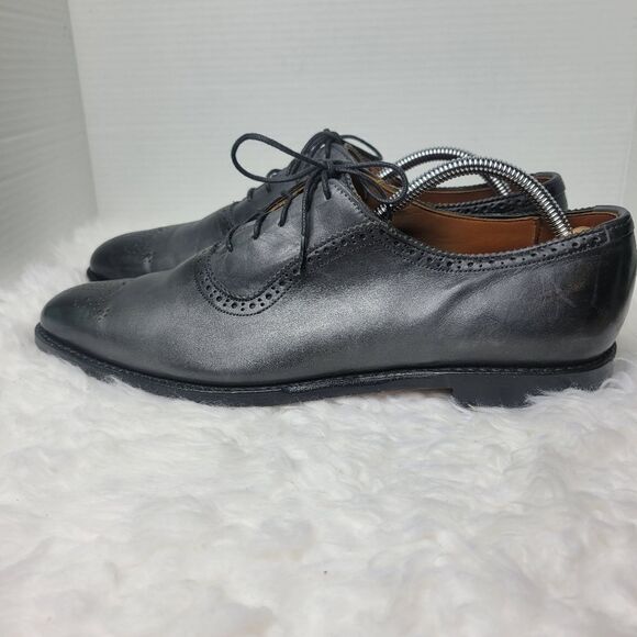 Allen Edmonds Cornwallis Oxfords Dress Shoes Mens Size 11 Gray Leather - Picture 3 of 10